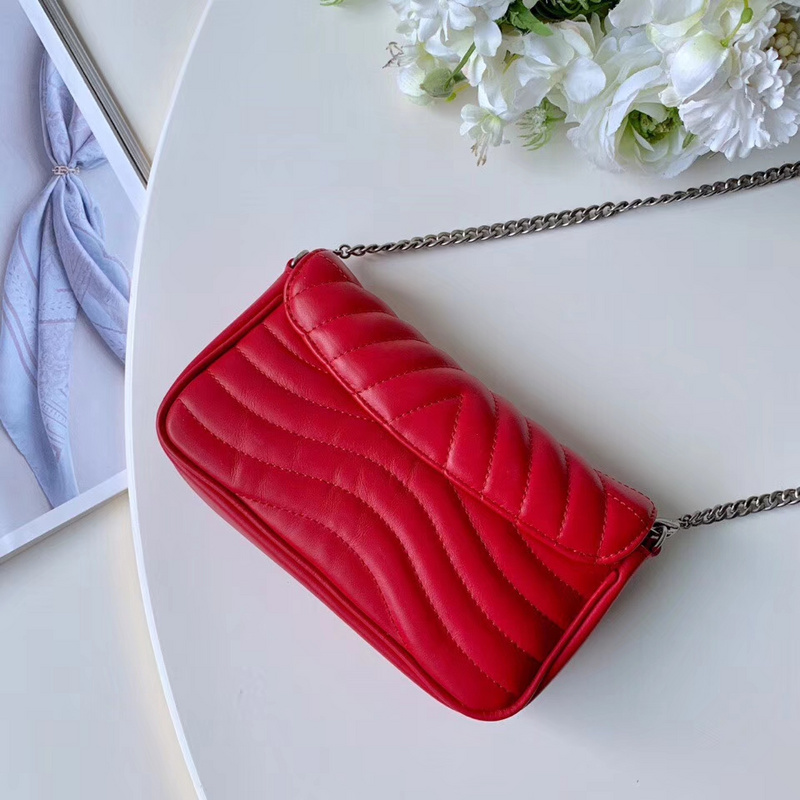 Louis Vuitton New Wave Chain Pochette-M63956 Red-2