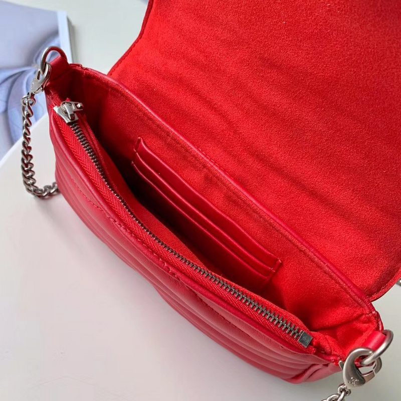Louis Vuitton New Wave Chain Pochette-M63956 Red-8