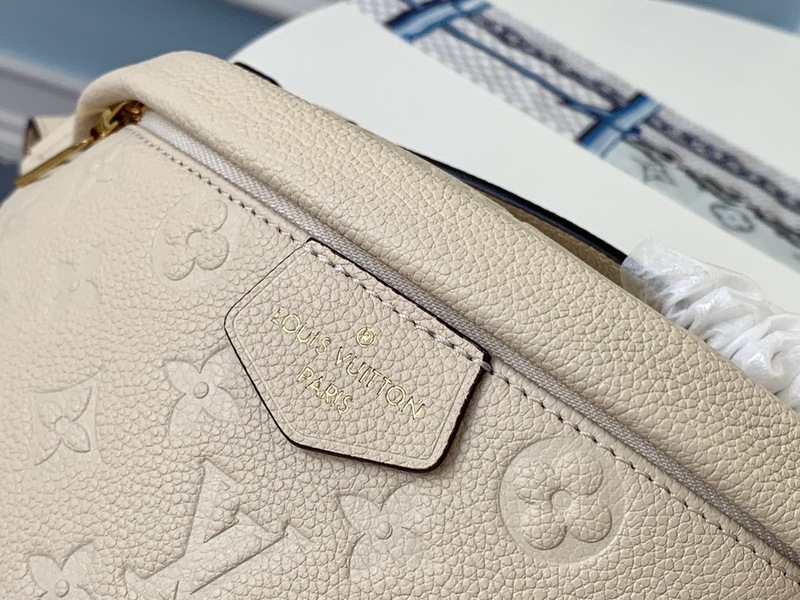 Louis Vuitton AAA-Monogram Empreinte BumBolsa Black/Beige-2