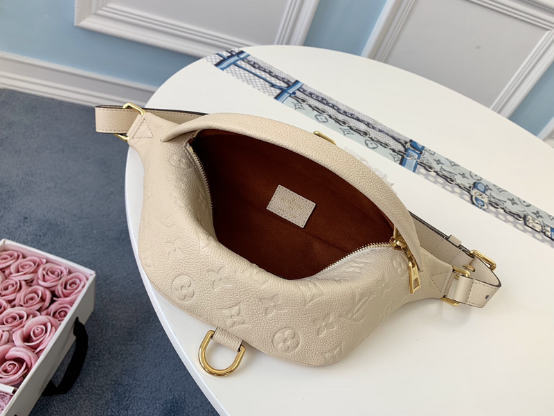 Louis Vuitton AAA-Monogram Empreinte BumBolsa Black/Beige-3