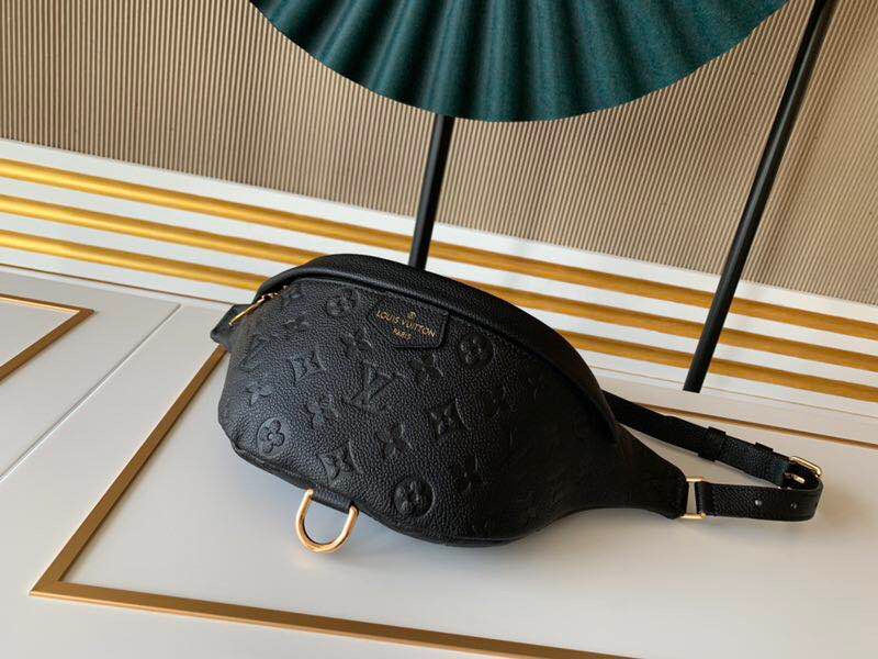 Louis Vuitton AAA-Monogram Empreinte BumBolsa Black/Beige-6