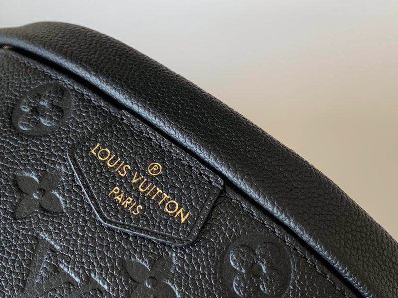 Louis Vuitton AAA-Monogram Empreinte BumBolsa Black/Beige-8