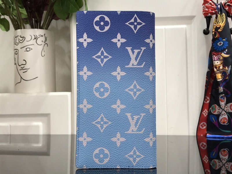 Louis Vuitton Brazza Wallet Blue Sky-2