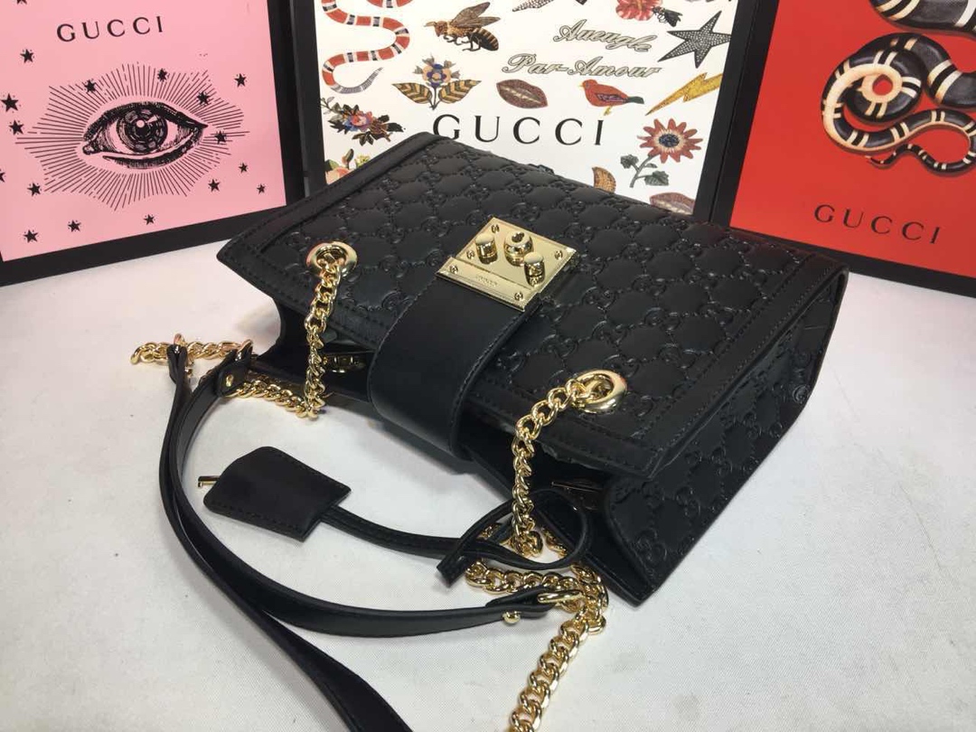 Gucci candado de hombro pequeño 498156-2