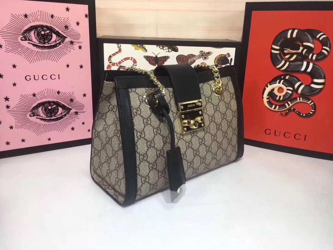 Gucci candado de hombro pequeño 498156-1