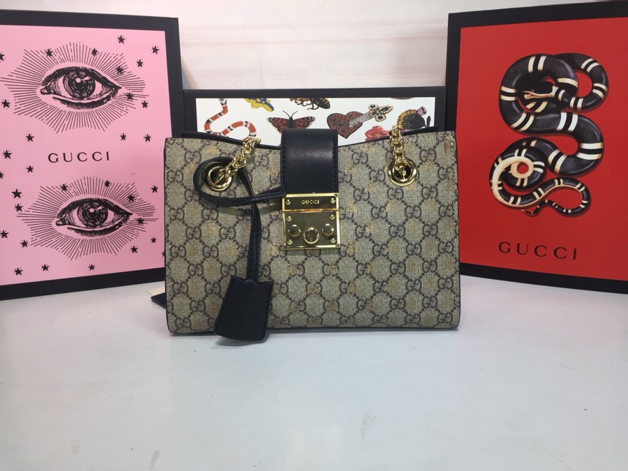 Gucci candado de hombro pequeño 498156-5