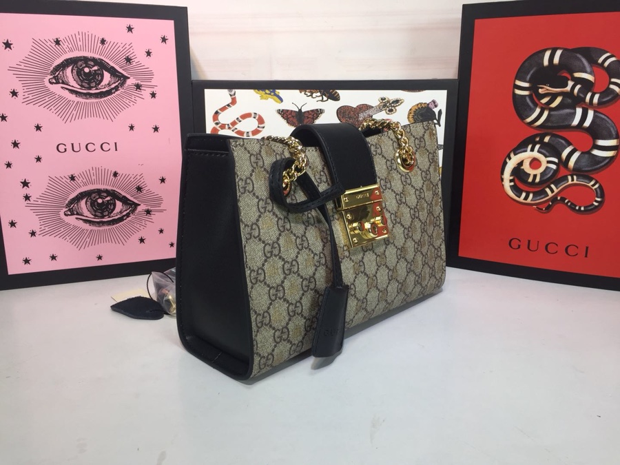Gucci candado de hombro pequeño 498156-6