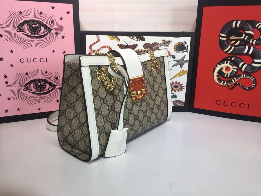 Gucci candado de hombro pequeño 498156-1