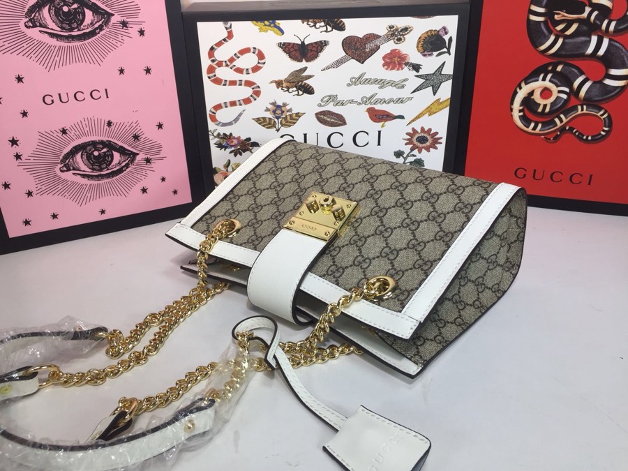 Gucci candado de hombro pequeño 498156-4