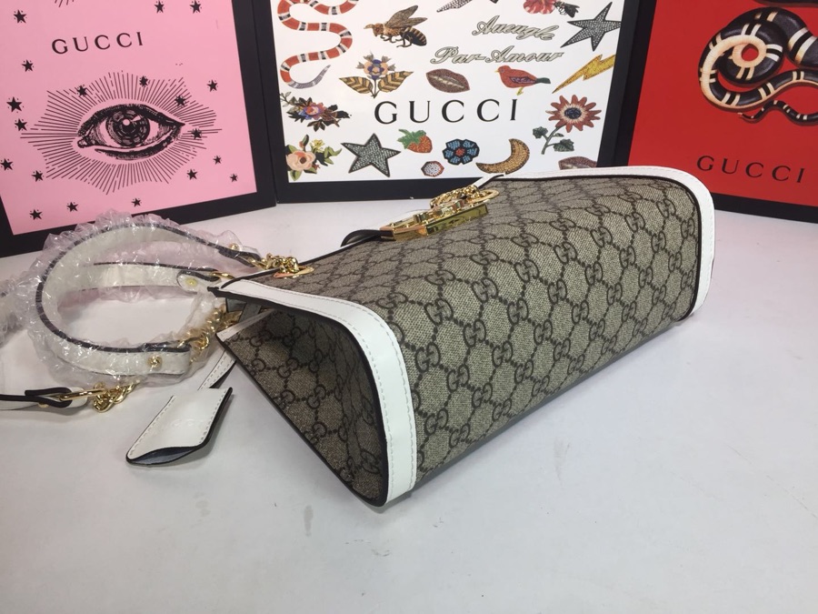Gucci candado de hombro pequeño 498156-5
