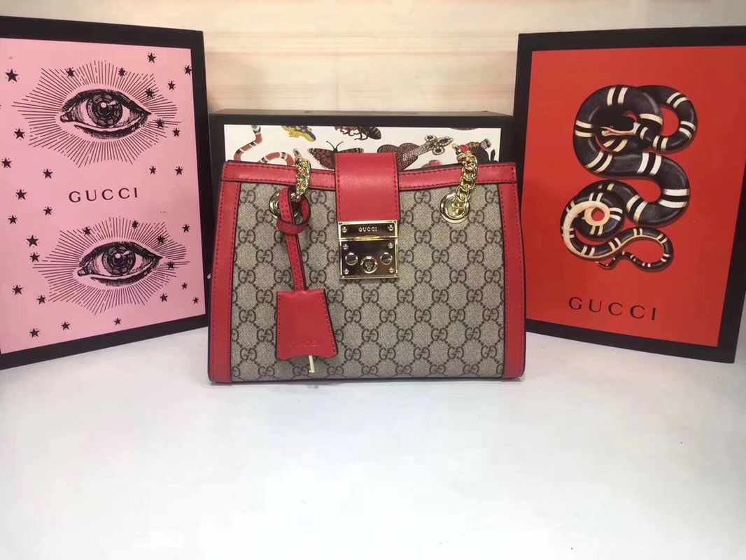 Gucci candado de hombro pequeño 498156-8