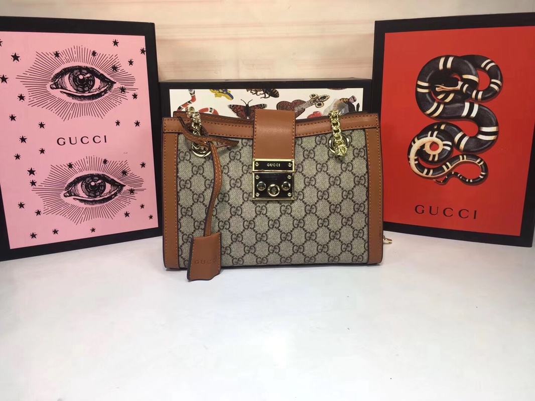 Gucci candado de hombro pequeño 498156-11