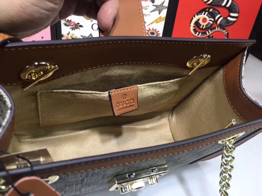 Gucci candado de hombro pequeño 498156-13