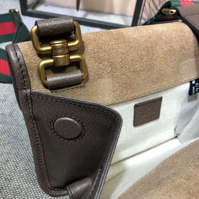 Gucci Neo Vintage Small Messenger Bolsa 501050 Café-4