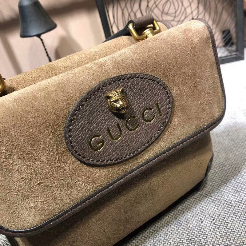 Gucci Neo Vintage Small Messenger Bolsa 501050 Café-5