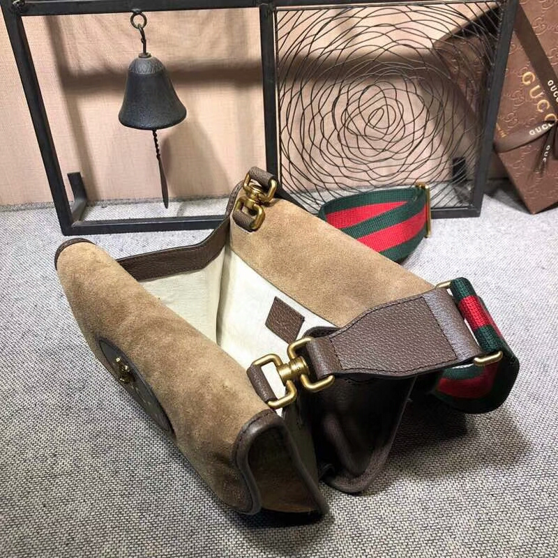 Gucci Neo Vintage Small Messenger Bolsa 501050 Café-6