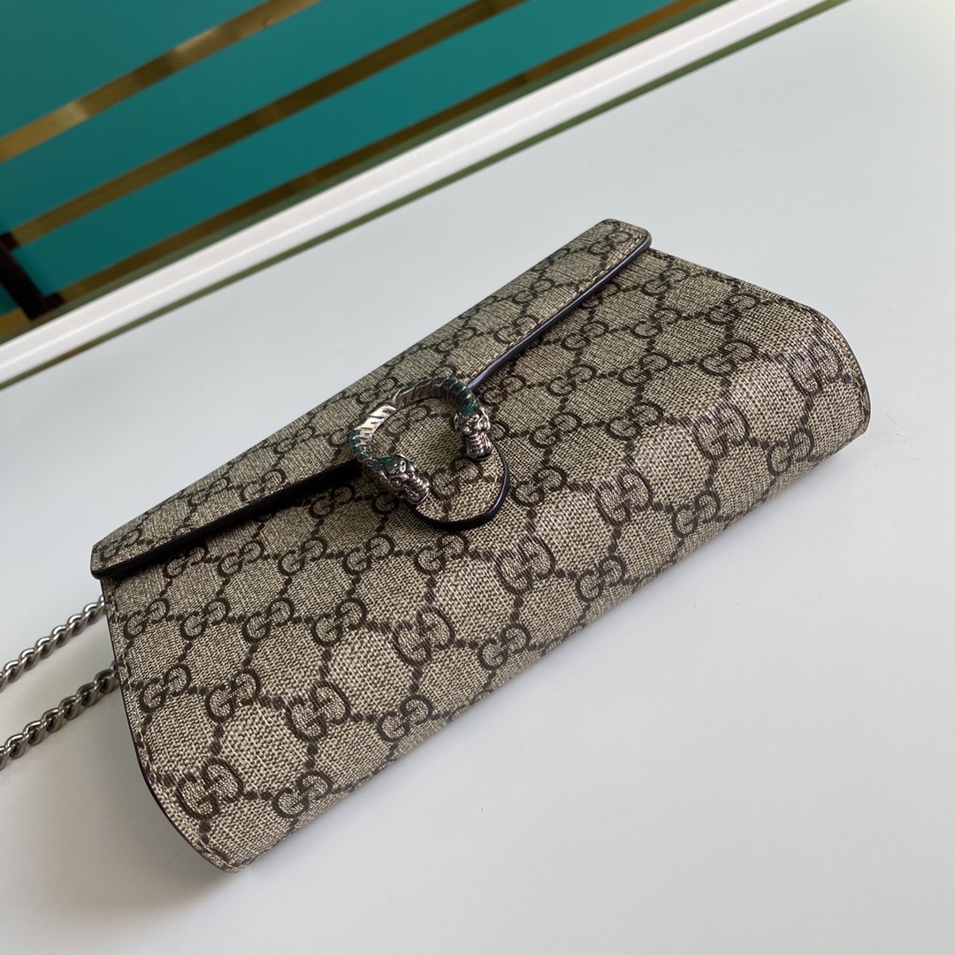 billetera de la cadena Gucci Dioniso 401231-2