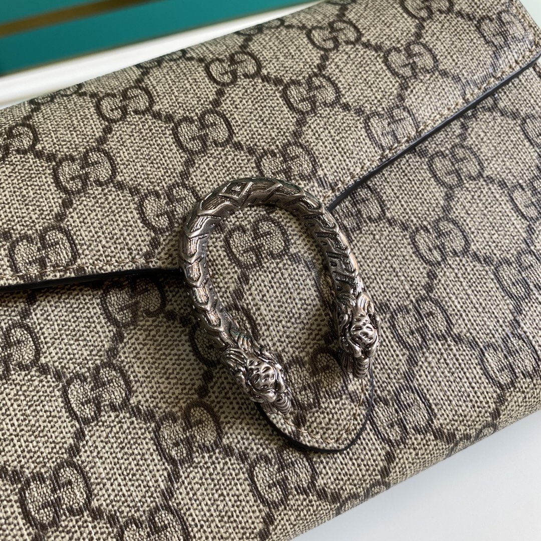 billetera de la cadena Gucci Dioniso 401231-3