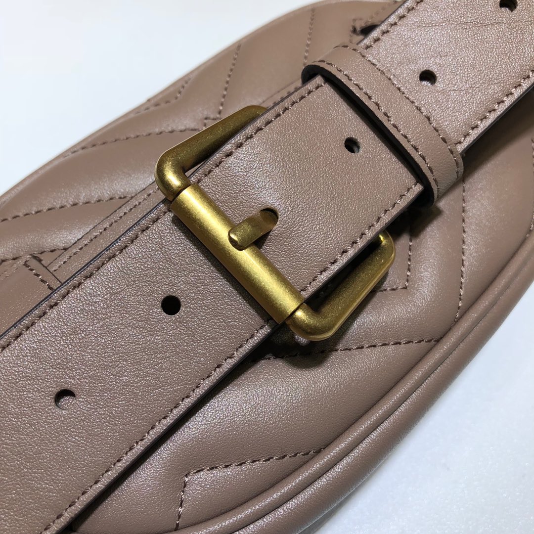 Bolsa de cuero de Gucci Marmont Matelasse 476434-4