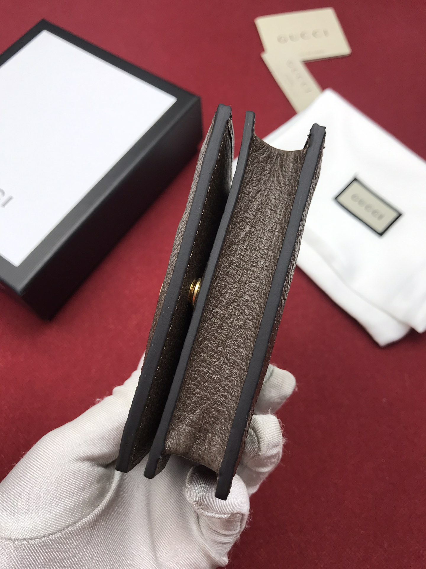 billetera de casos de tarjeta de Ophidia Gucci 523155-3