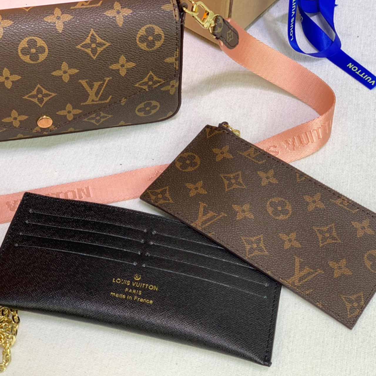 Louis Vuitton Felicie Strap&Go M80091 Verde/Pink-11