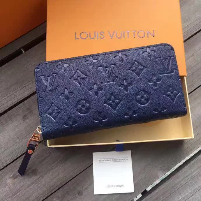 Louis Vuitton Supple Monogram Empreinte Leather Zippy Willet-4