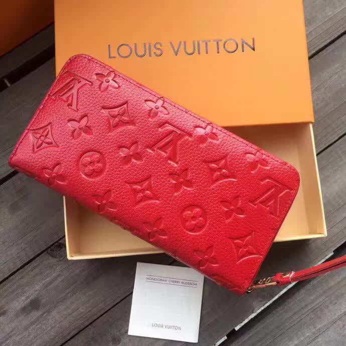 Louis Vuitton Supple Monogram Empreinte Leather Zippy Willet-7