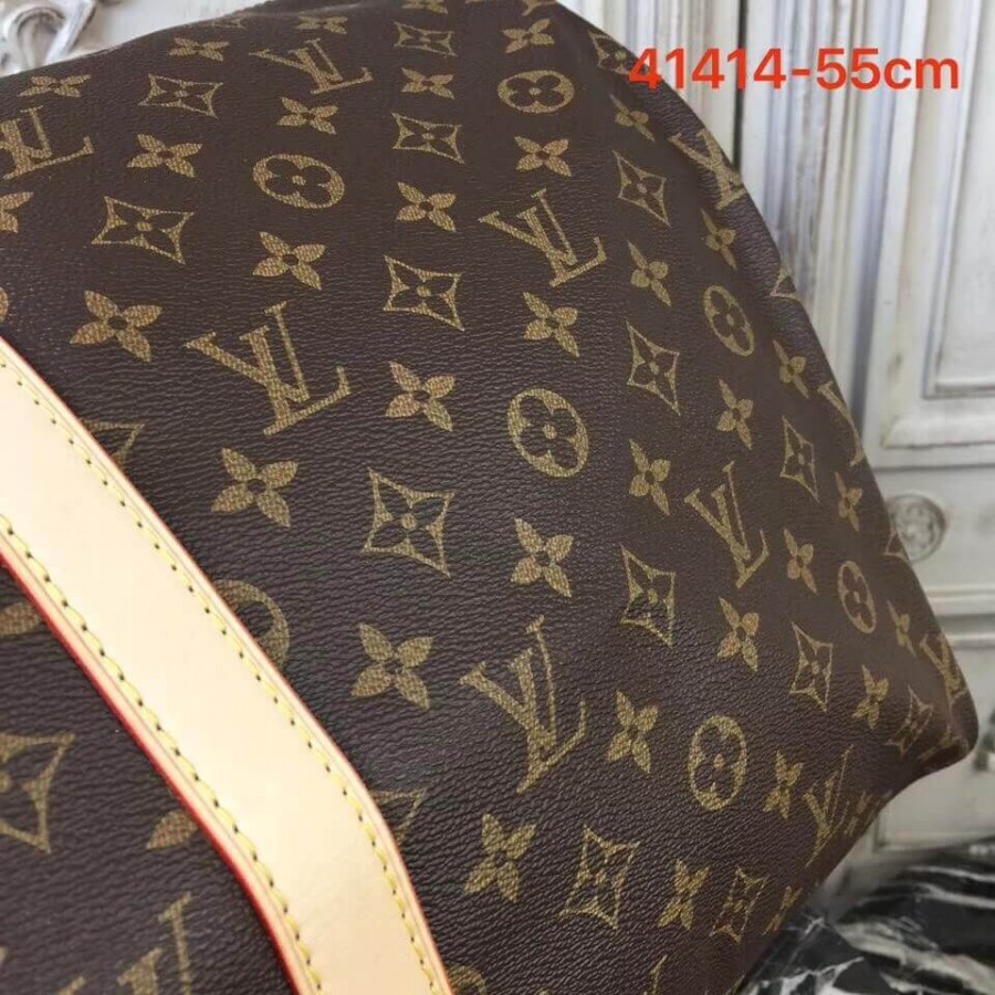 lienzo de louis vuitton monogram keepall bandouliere 55 m41414-6
