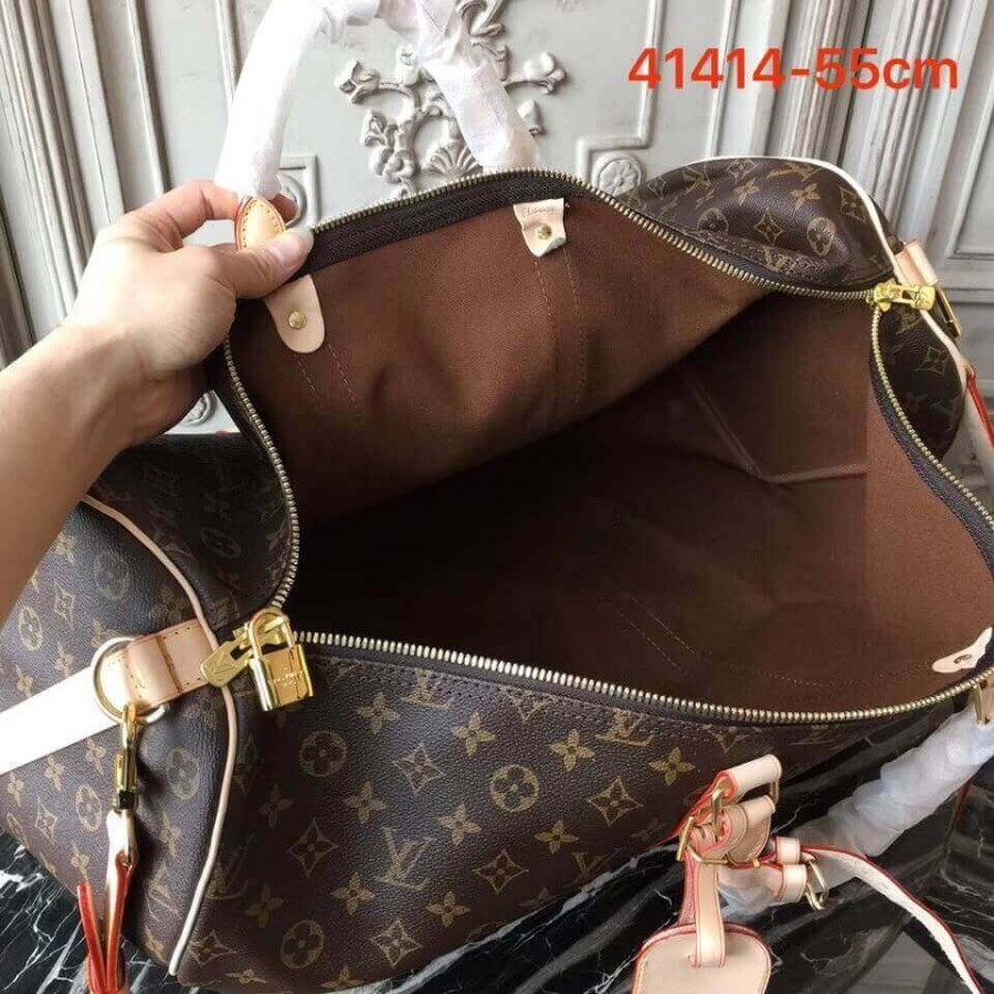 lienzo de louis vuitton monogram keepall bandouliere 55 m41414-8