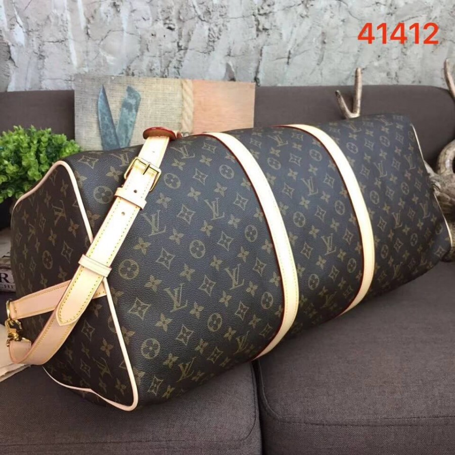 lienzo de louis vuitton monogram keepall bandouliere 60 m41412-3