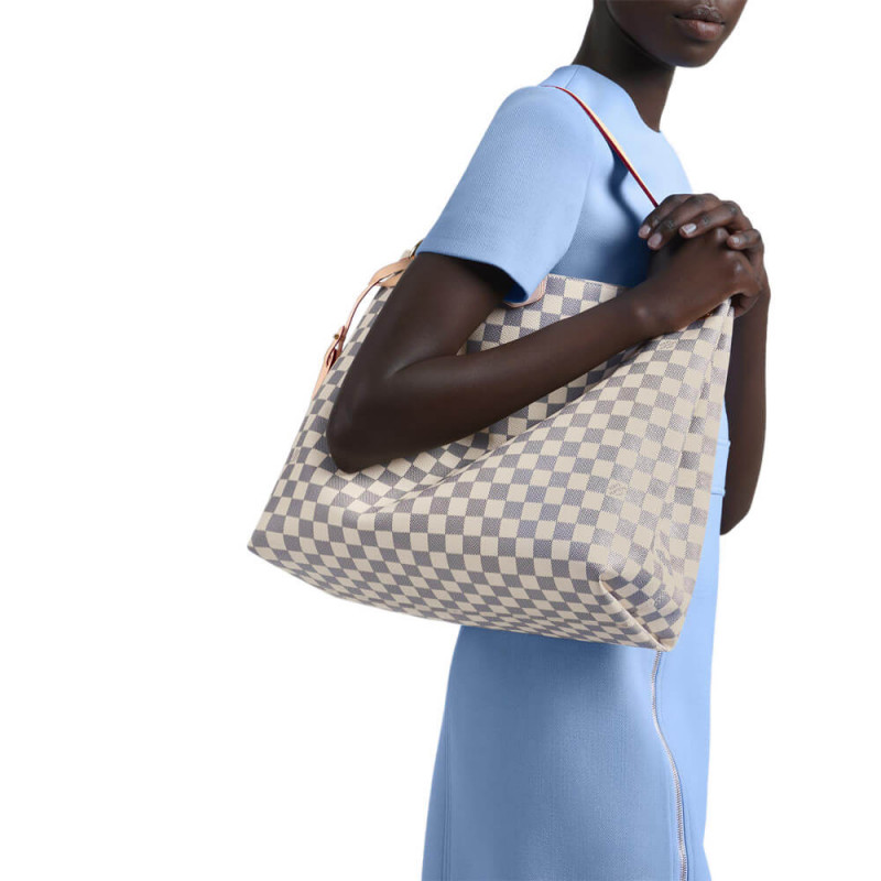 Louis Vuitton Damier Azur Canvas elegante MM N42233-1