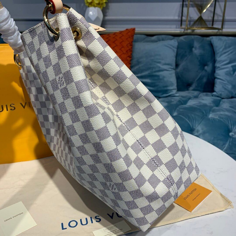 Louis Vuitton Damier Azur Canvas elegante MM N42233-5