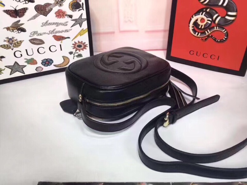 bolso de discoteca de cuero pequeño gucci soho-16