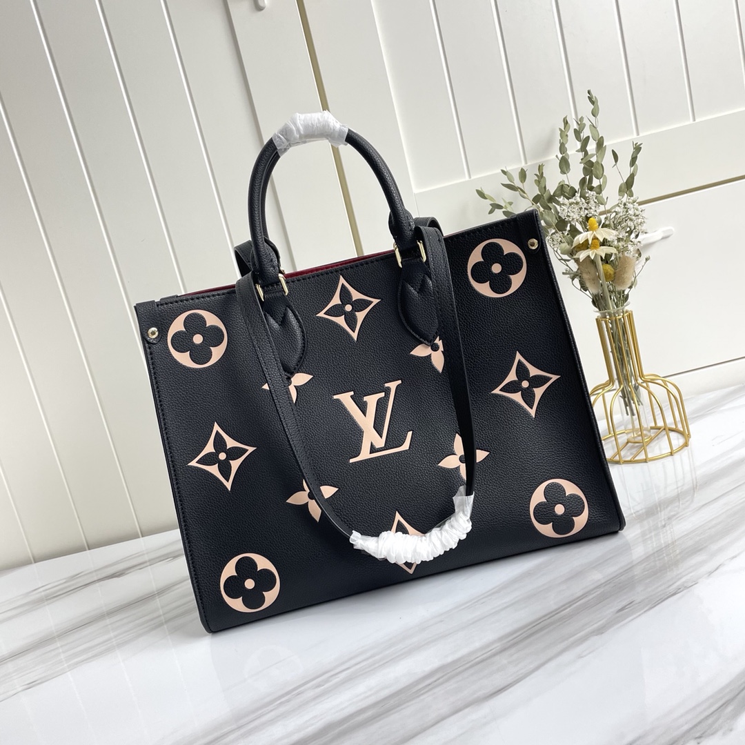 Louis Vuitton AAA-Onthgo MM Black/Beige-1