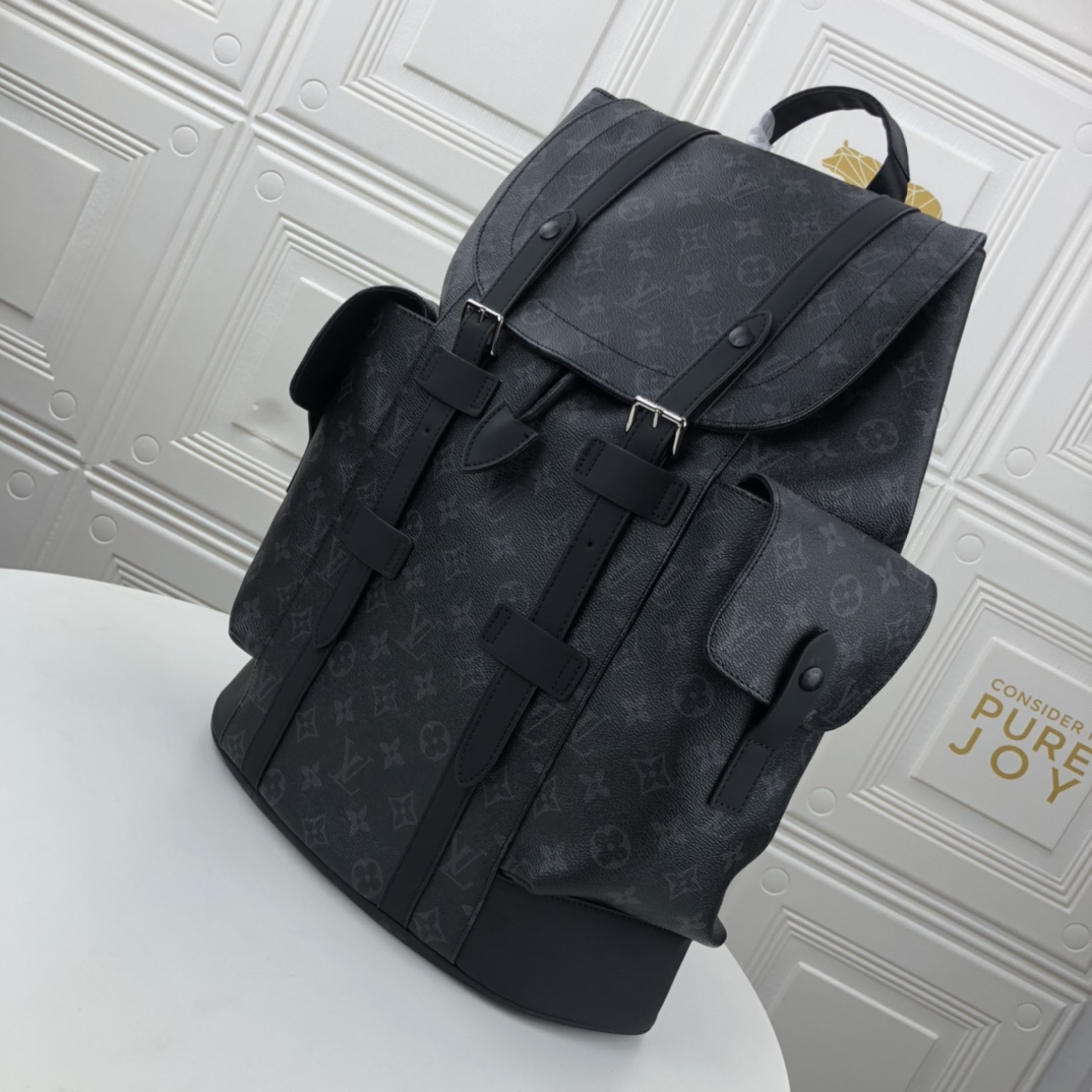 Louis Vuitton AAA-Christopher PM M43735 Mono Black-2