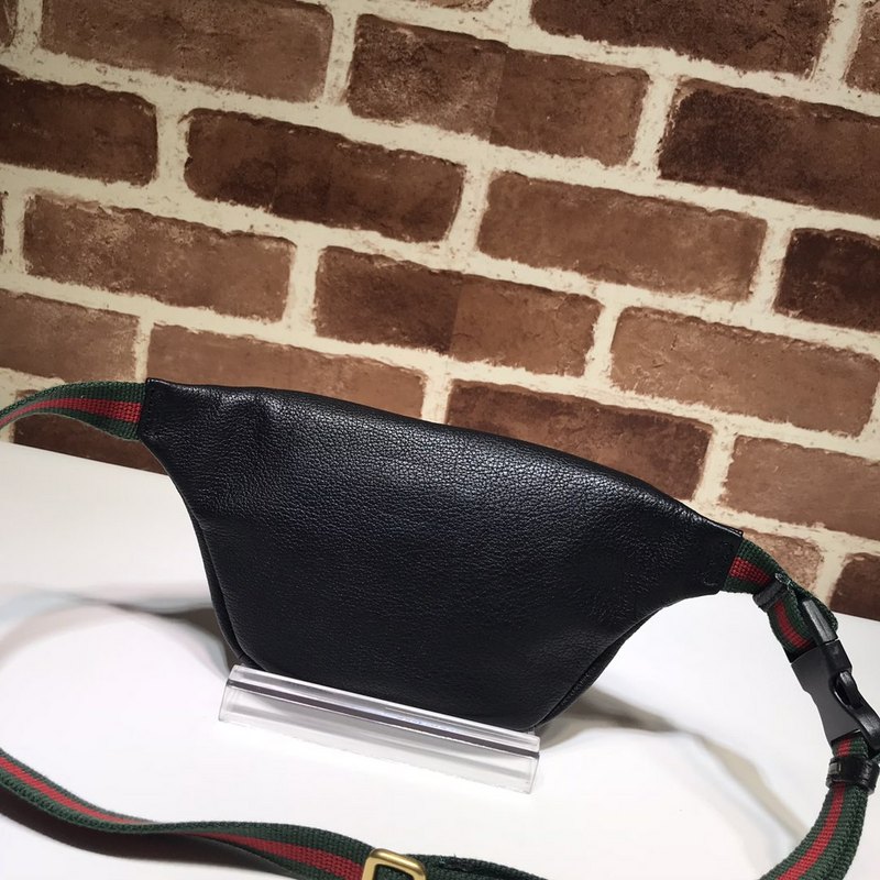 Bolsa de cinturón pequeño Gucci 527792 Negro/Blanco-2