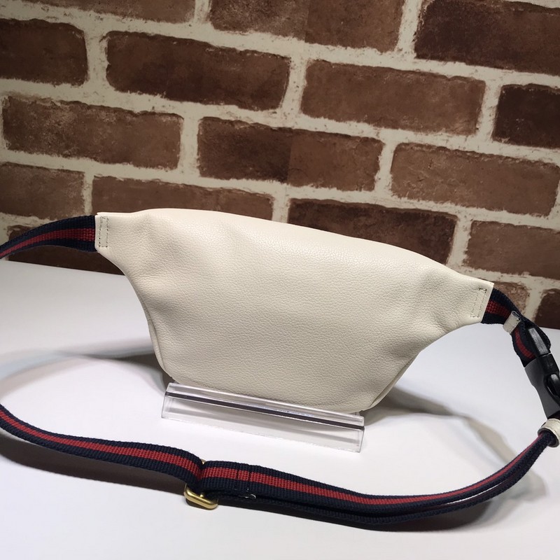 Bolsa de cinturón pequeño Gucci 527792 Negro/Blanco-8