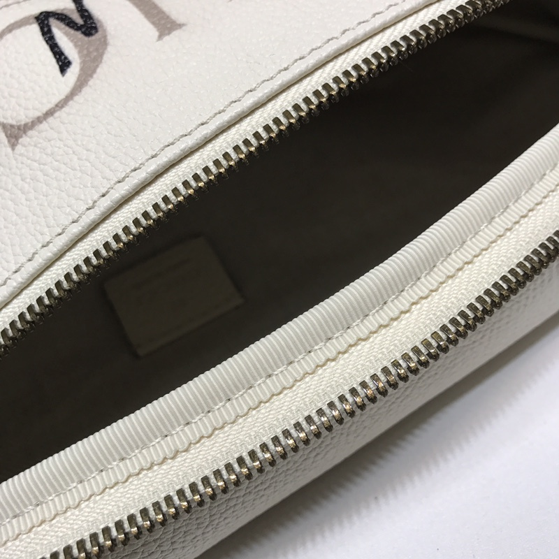 Bolsa de cinturón de cuero Gucci Graffiti 493869 Negro/Blanco-6