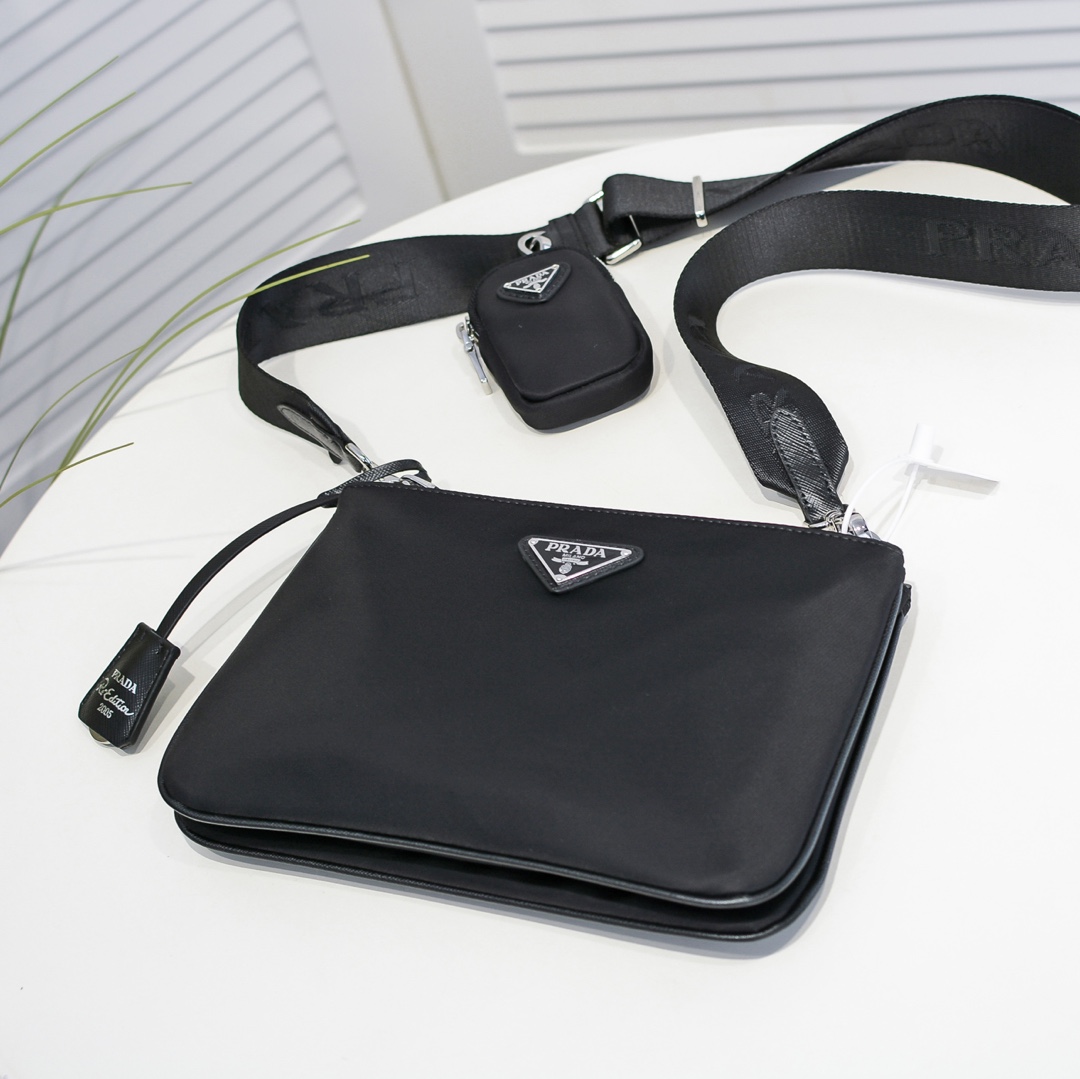Prada aaa- nylon reedición 2000 bolso de hombro 1bh046-3