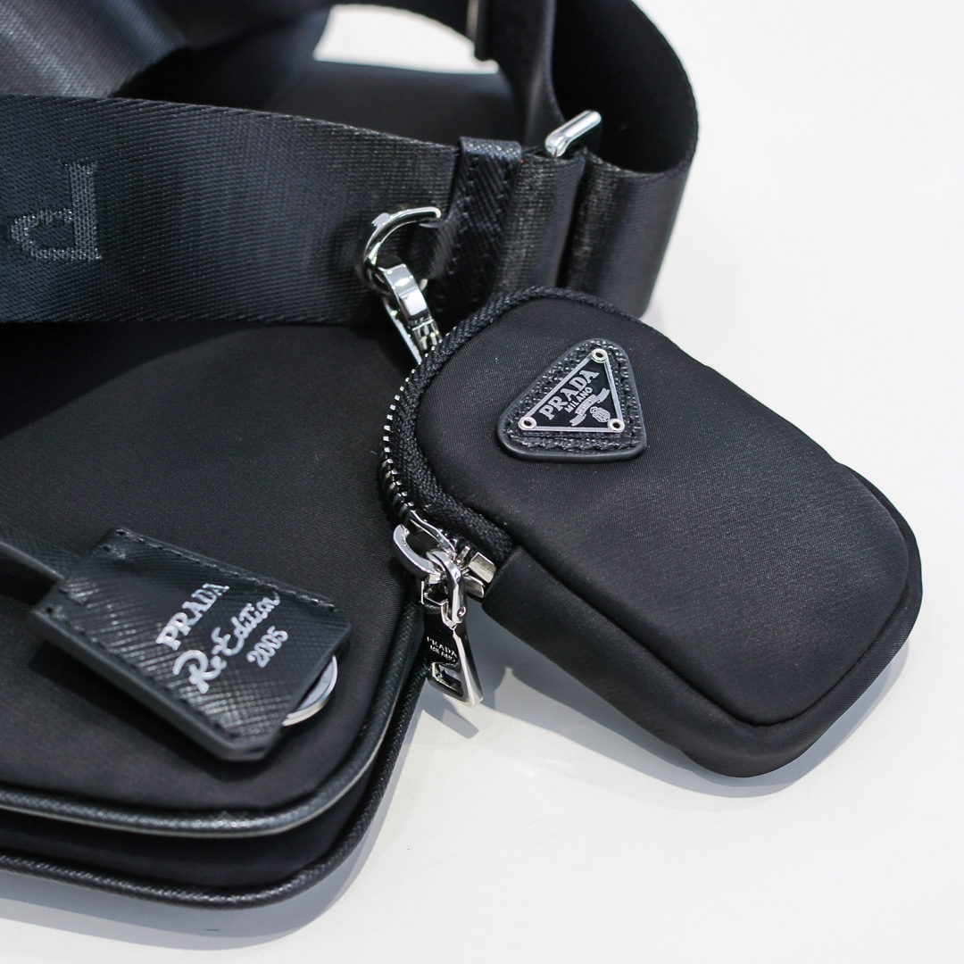 Prada aaa- nylon reedición 2000 bolso de hombro 1bh046-6