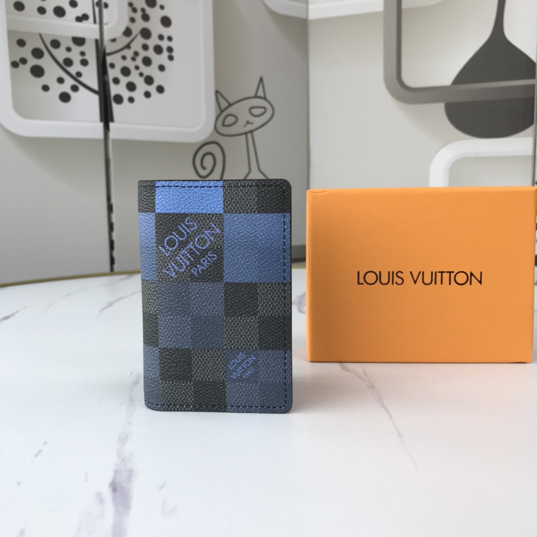 Organizador de bolsillo Louis Vuitton N40411 blanco/azul/naranja-13