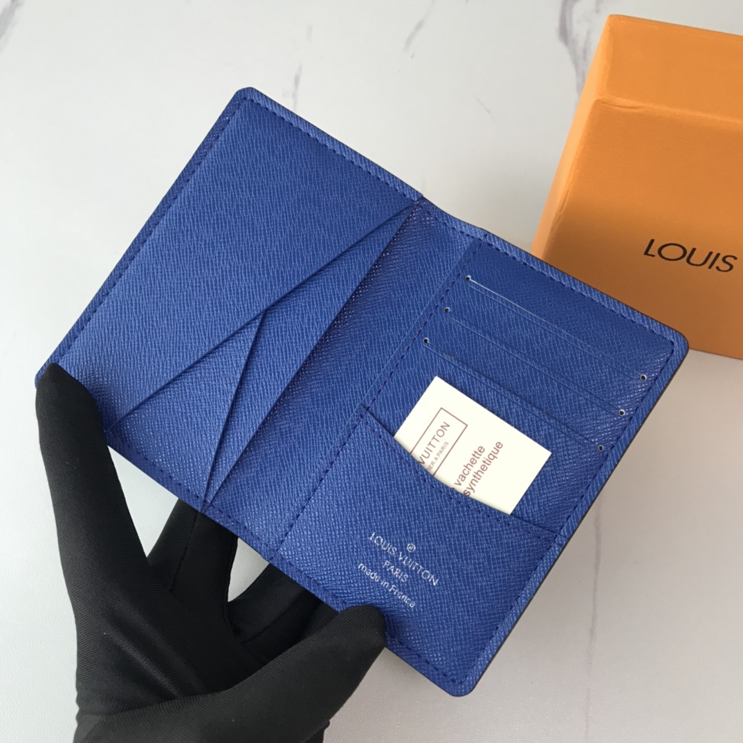 Organizador de bolsillo Louis Vuitton N40411 blanco/azul/naranja-16