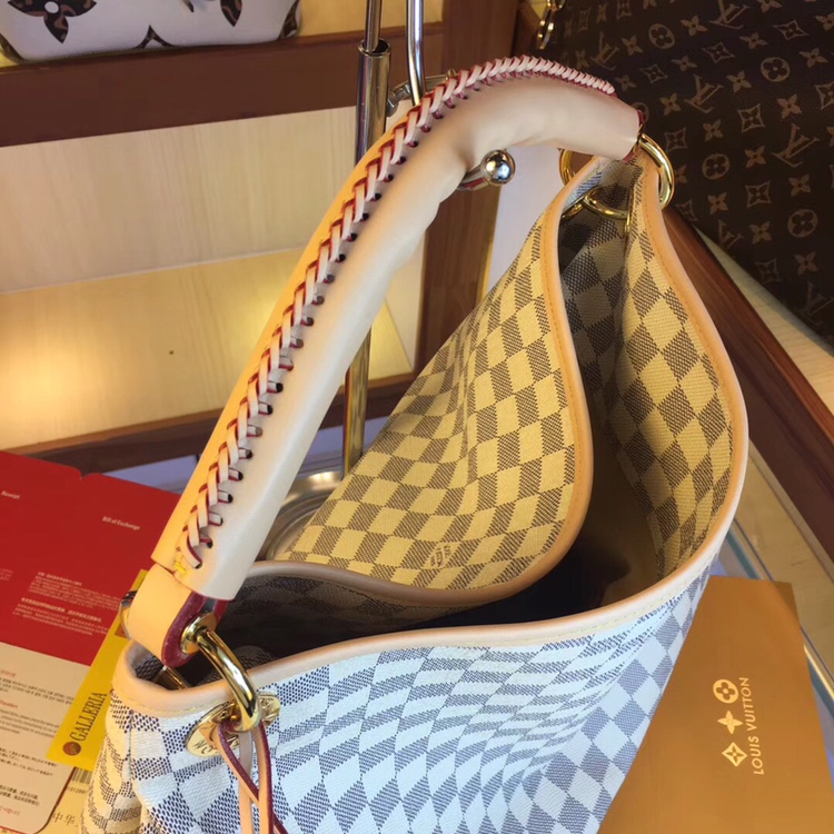 Louis Vuitton Artsy MM M44869 White/Brown-5