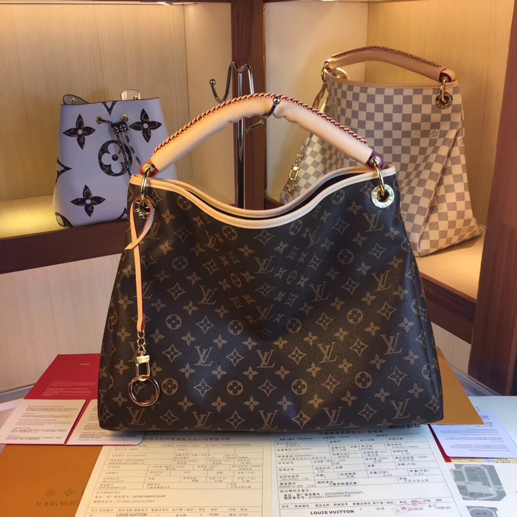 Louis Vuitton Artsy MM M44869 White/Brown-8