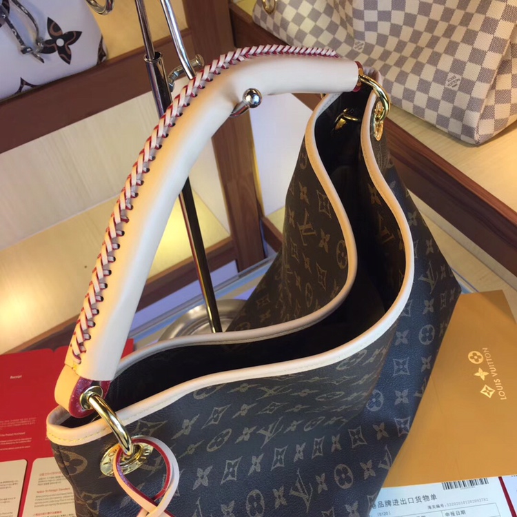 Louis Vuitton Artsy MM M44869 White/Brown-10