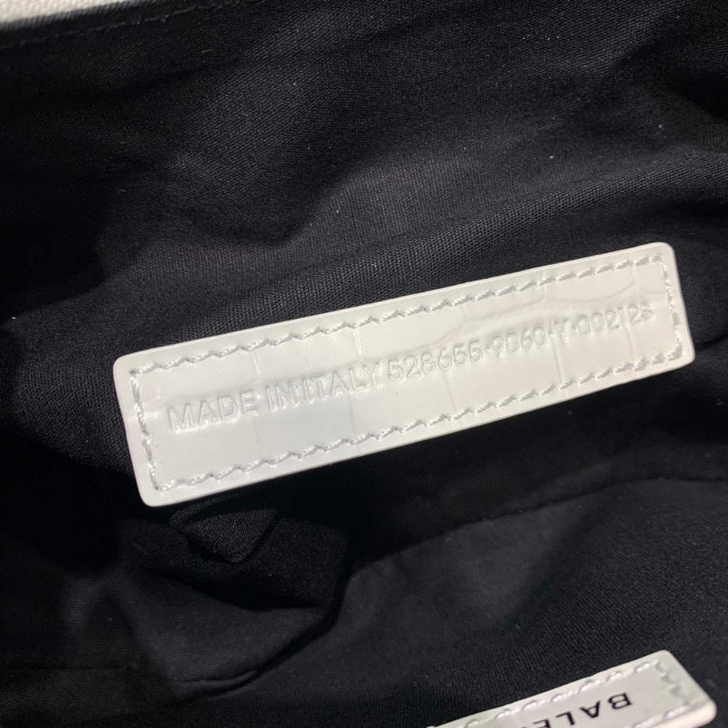Balenciaga 700940210 NEO CAGOLE CAGOLE DE MUJER CAGOLE XS EN CROCODILE WHITE CROCODILE-6