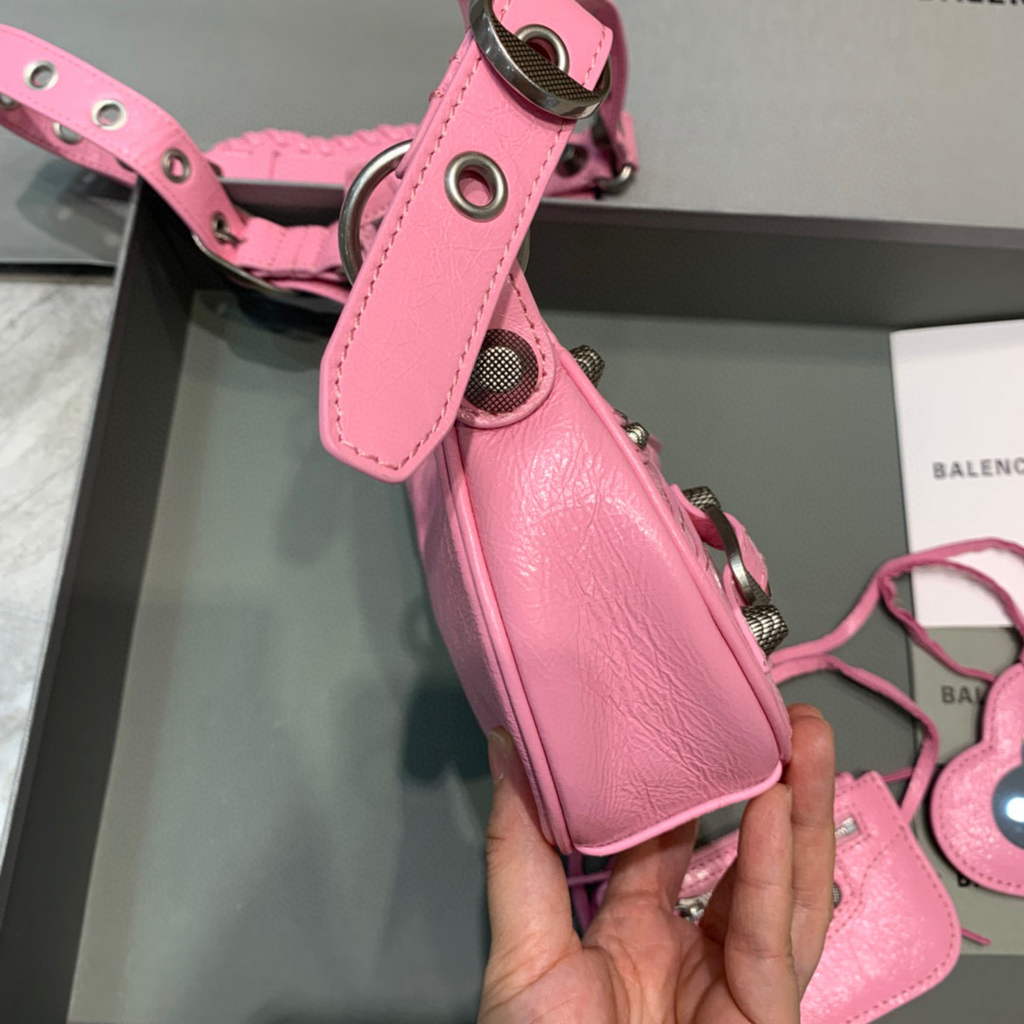 Balenciaga 700940210 Bolso Neo Cagole XS de mujer en Pink Arena Lambbskin-1