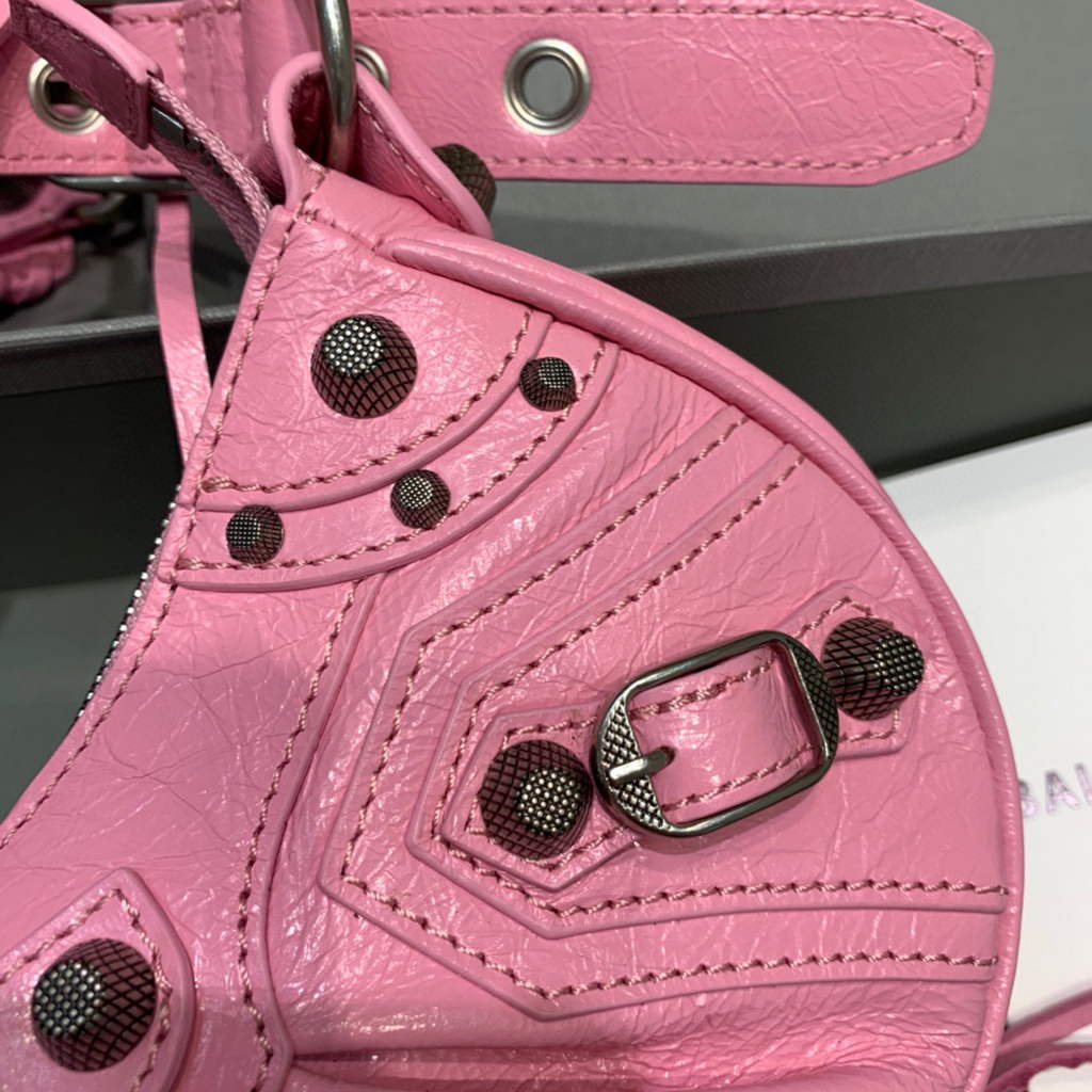 Balenciaga 700940210 Bolso Neo Cagole XS de mujer en Pink Arena Lambbskin-3