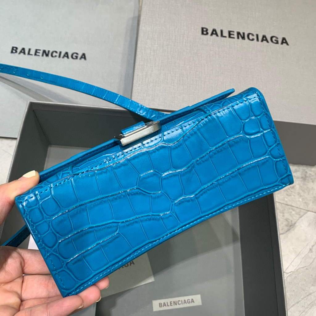 Balenciaga 592833 Bolsa de mango superior XS XS Azul-2