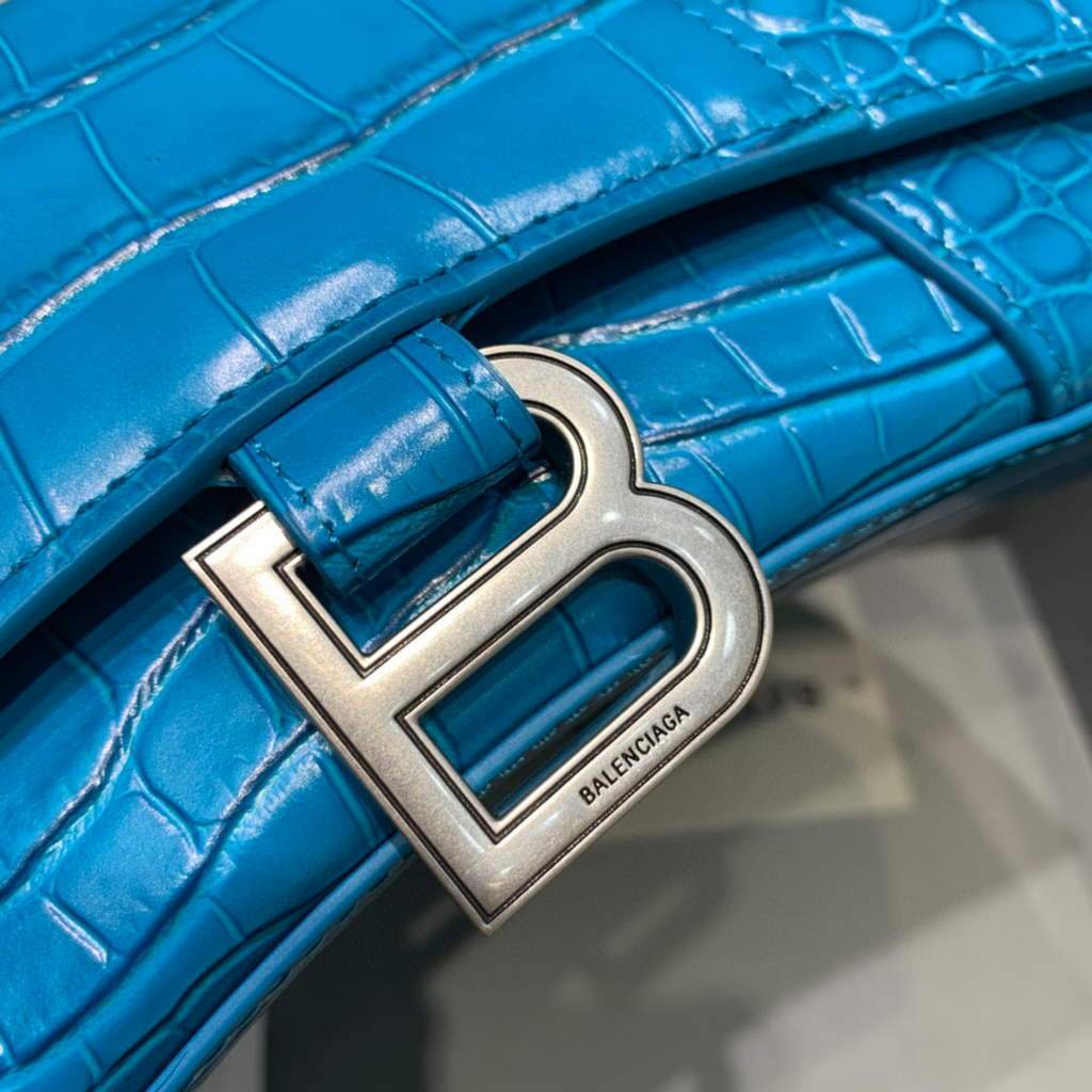 Balenciaga 592833 Bolsa de mango superior XS XS Azul-3